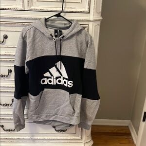 Adidas Gray and Black Hoodie